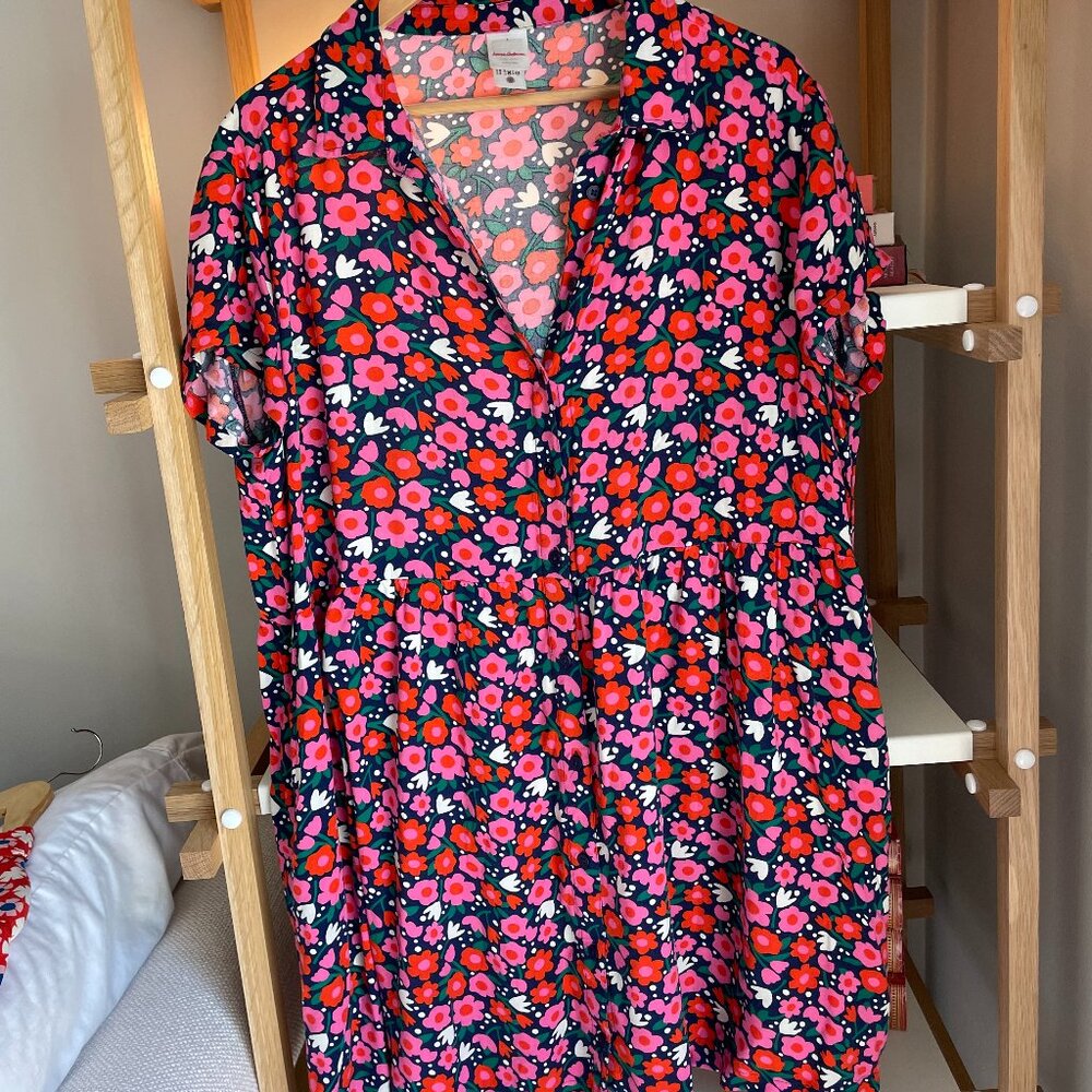 Hanna Andersson | Woven Shirt Dress (L)